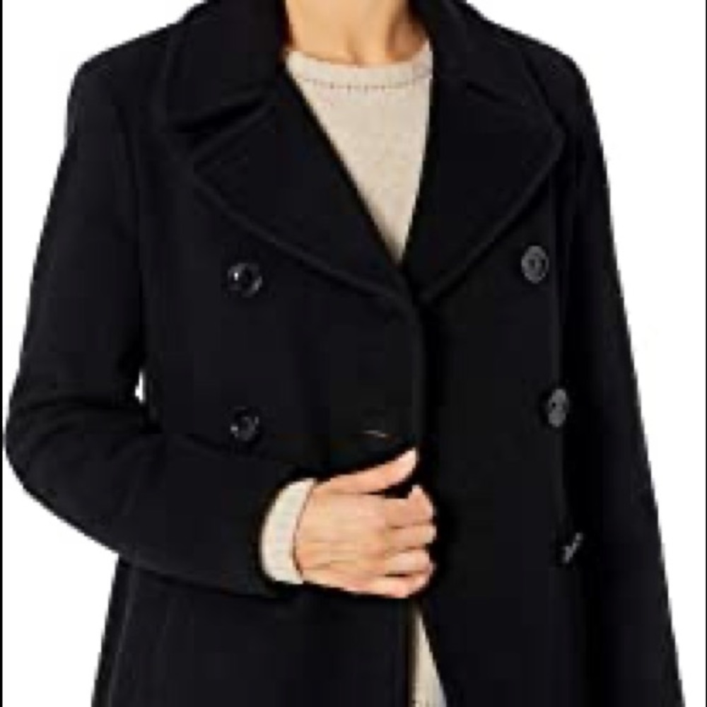 Old navy classic wool-blend pea coat for women.